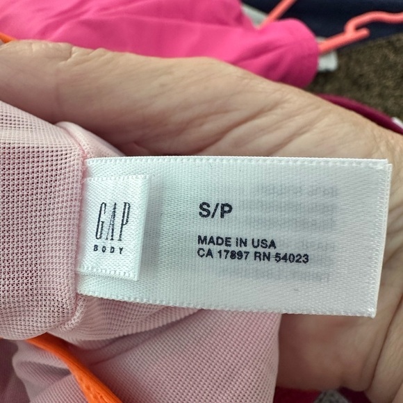 GAP Pink w/Orange Trim One Piece Bathing Suit Size Small - Picture 3 of 6